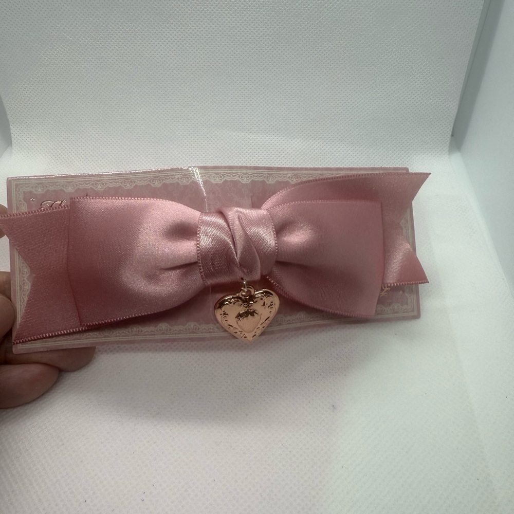 Flower Knows Elegant Pink Bow Hair Clip
